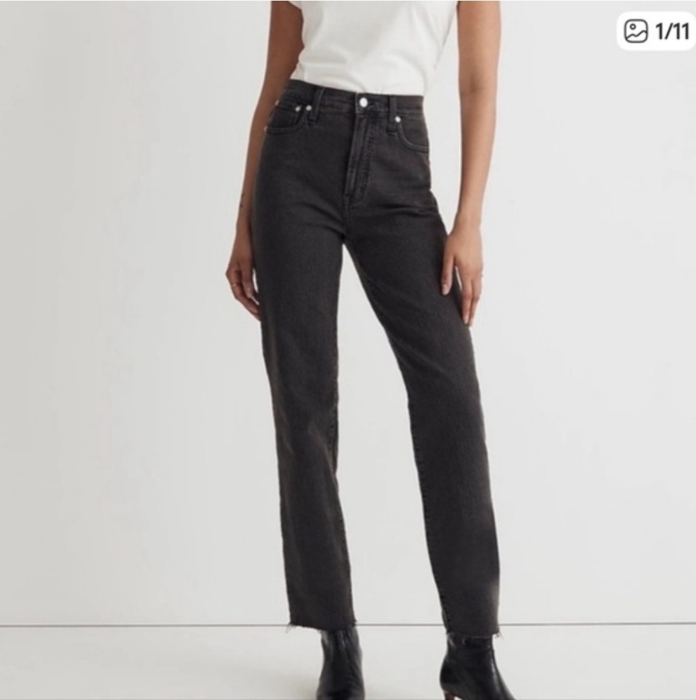 Madewell The Perfect Vintage Straight Jean in Lunar Wash - Size 26